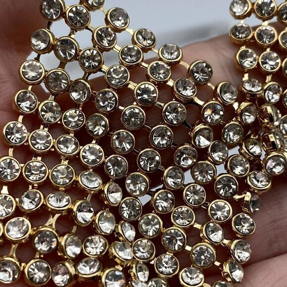 Amrita Singh Crystal Gold Drop Earring - Picture 8 of 9